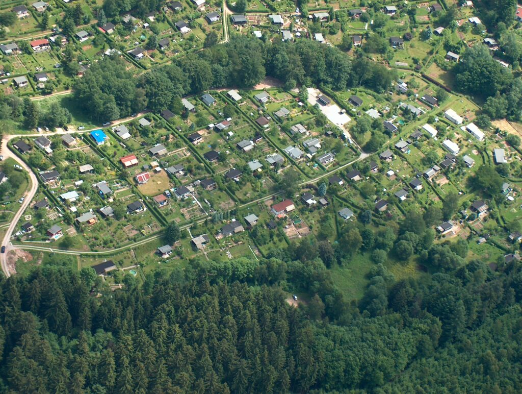 Altes Luftbild der Abteilung 7+8
