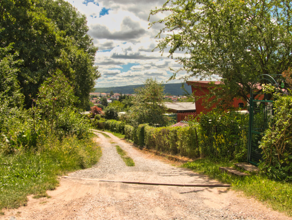 Blick auf die Lautenberg Siedlung